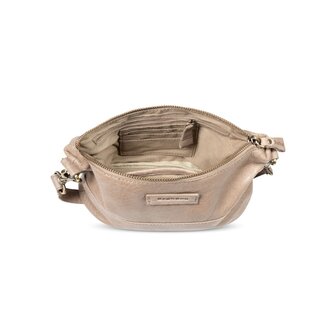 Bag2Bag leren tas Nora grey/taupe