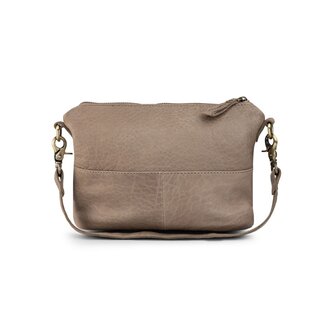 Bag2Bag leren tas Nora grey/taupe