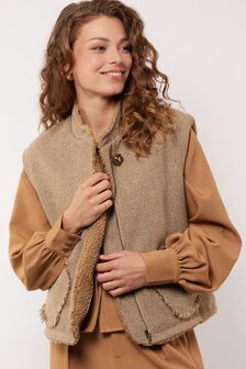 G-Maxx gilet Kamala oak buff/wood ash