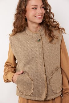 G-Maxx gilet Kamala oak buff/wood ash