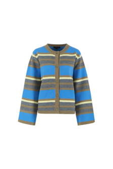 G-Maxx vest chitra stripe ultra marine/ wax yellow