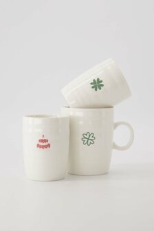 Zusss Theemok klavertje wit/groen