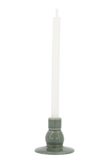Zusss kandelaartje bolling grijs/groen