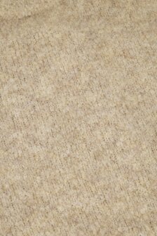 Zusss boucle trui  met ronde hals - beige