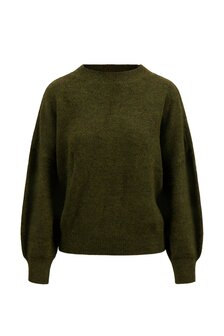 Zusss trui met hartje moss green