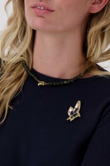 Zusss broche kolibri mossgreen