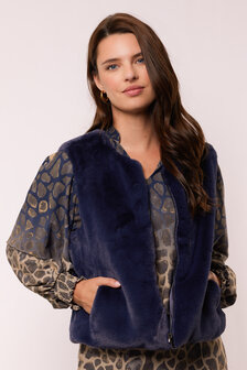 G-Maxx gilet Lalita dark blue