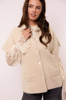 G-Maxx teddy gilet shan sand