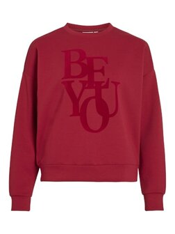 Vila sweater be you jester red