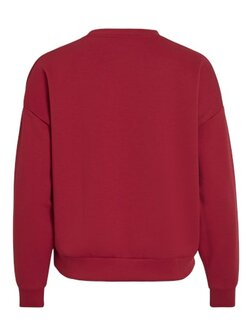 Vila sweater be you jester red