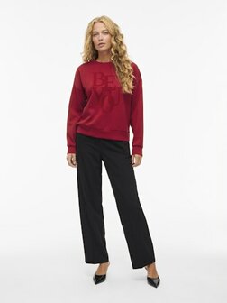 Vila sweater be you jester red