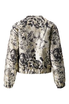 Zusss jacquard glans jasje beige goud