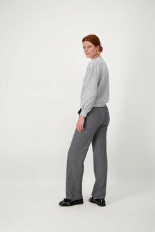 Zusss visgraat broek antracietgrijs