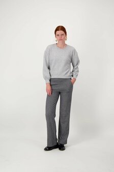 Zusss visgraat broek antracietgrijs