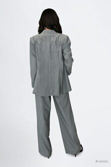 Vila wide leg broek Vimalli grey
