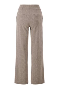 Zusss jaquard broek tweekleurig beige/offwhite 