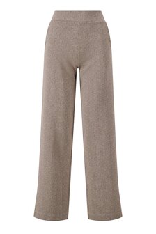 Zusss jaquard broek tweekleurig beige/offwhite 
