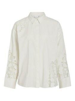 Vila blouse Vicamina lace wit