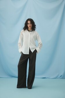 Vila blouse Vicamina lace wit
