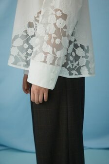 Vila blouse Vicamina lace wit