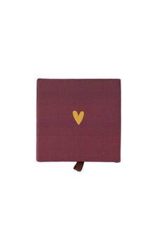 Zusss armband hartje in schuifdoosje rood