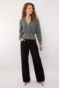 G-Maxx Neona wide leg jeans black - Froukjes favorite