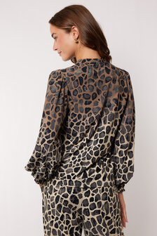 G-Maxx top Darina wood ash/grey brown print