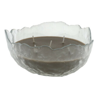 Kaars in glas Polar taupe - S