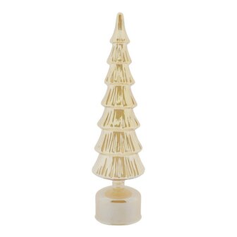 Glazen kerstboom met LED verlichting