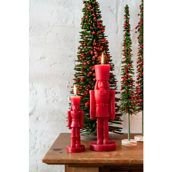 Kaars notenkraker S rood