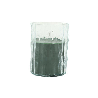 Kaars in glas Birch groen - S