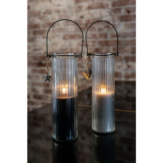 Kaars in glas tube dirk zwart