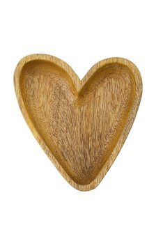 Zusss houten kom M hart naturel