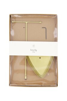 Zusss sieradenrekje metaal hartje goud