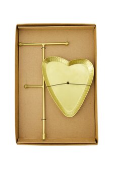 Zusss sieradenrekje metaal hartje goud