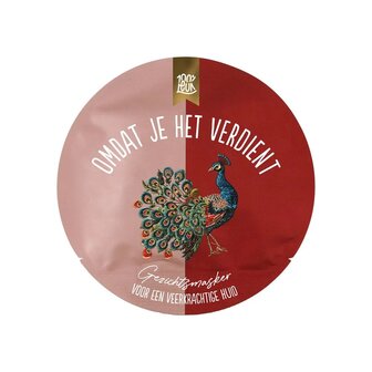 100% Leuk gezichtsmasker - omdat je het verdient