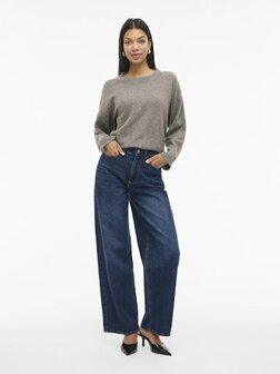 Vila wide leg jeans vifreya dark blue  