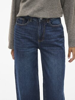 Vila wide leg jeans vifreya dark blue  