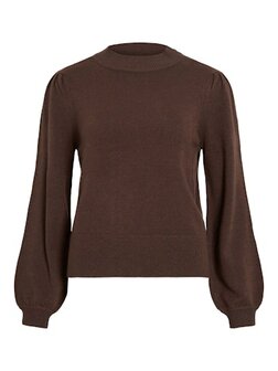 Vila trui Viril turtle neck coffee brown