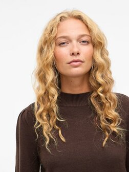 Vila trui Viril turtle neck coffee brown