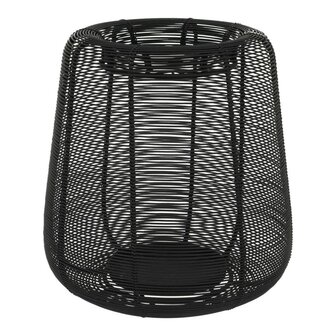 Windlicht Sil metaal zwart