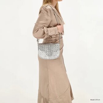 Charm London schoudertas Anna silver