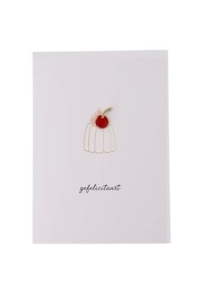 Zusss wenskaart met broche - gefelicitaart
