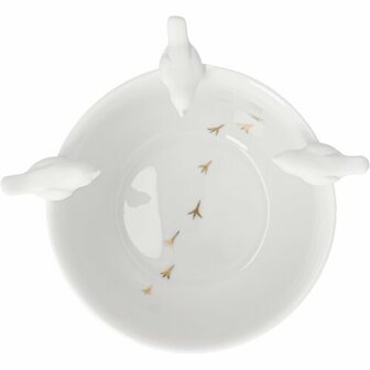 R&auml;der porseleinen kom vogels