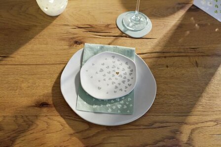 R&auml;der porseleinen bordje hartjes