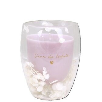 My Flame soja geurkaars in theeglas - with love