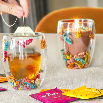 My Flame soja geurkaars in theeglas - friend &amp; flowers