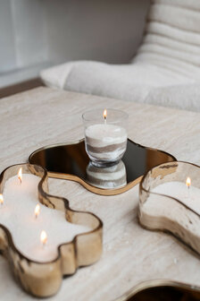 Kaarsen zand wax mix set/3 taupe