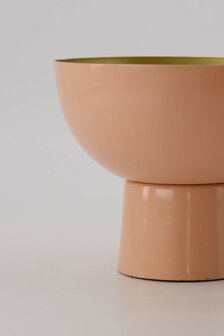 Zusss schaal op voet roze/goud