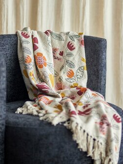 Bloomingville plaid vivielle multi *gerecycled katoen*